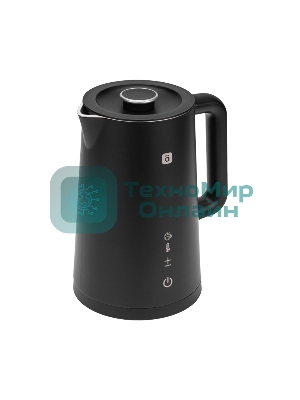 Чайник электрический Halsa HLS-K-103 WiFi умный пластиковый, черный