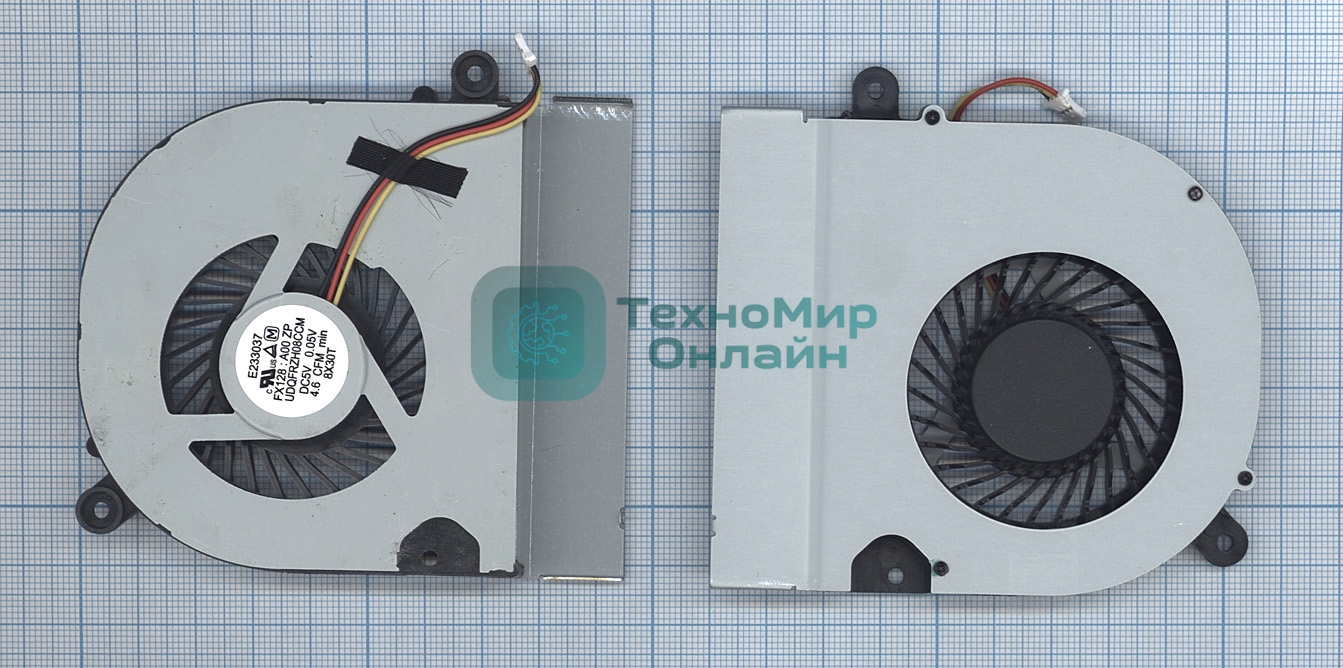 Вентилятор (кулер) для ноутбука Asus A45 A85 K45 P45 R400 X45 (толщина 9мм) VER-2