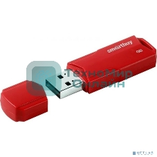 Флешка USB SmartBuy CLUE Red (SB8GbCLU-R), 8Gb, USB 2.0, R/W 20/10, красный
