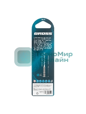 Сверло универсальное Gross Multipurpose PRO, 6-гр. хвостовик, 4мм