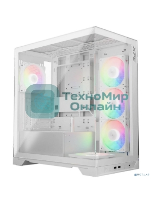 Компьютерный корпус XPG INVADER X WHITE (INVADERXMT-WHCWW) Mid-Tower Gaming ATX PC Case with Panoramic View, Tempered Glass Panels, and RGb Lighting Black