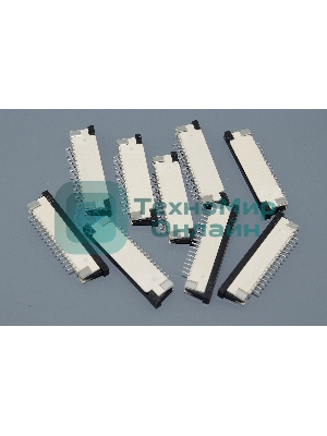 Разъем FPC Half Coverage Top Contact 1.0K-BS-16PWB 16 pin высота 2мм шаг 1мм 10 шт
