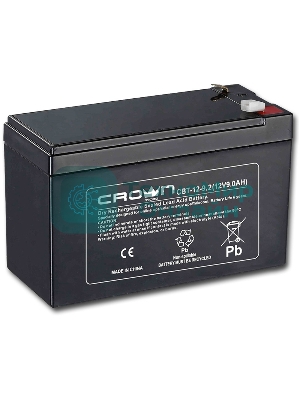 Батарея для ИБП CROWN CBT-12-9.2 (12V 9.2Ah) F2 срок службы 5 лет