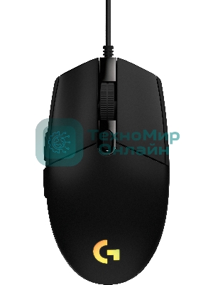 Мышь проводная Logitech G102 LIGHTSYNC черный, 8000 dpi, USB, кнопки - 6