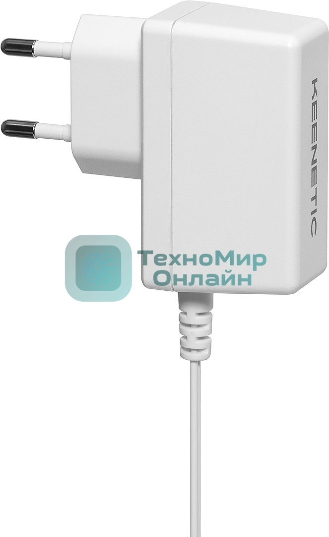 Адаптер питания KEENETIC/Keenetic PA10 (KPS-1210) Адаптер питания от сети 100–240 В, постоянное выходное напряжение 12 V с током до 1,0 A, для Keenetic c напряжением питания 9 или 12 В и током до 1.0 А