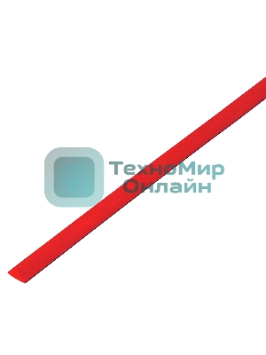 Трубка термоусаживаемая PROconnect ТУТ 50,0/25,0мм, красная, упаковка 10 шт. по 1м,