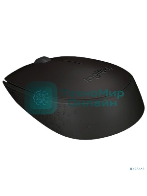 Мышь беспроводная Logitech B170 черный, 1000 dpi, радиоканал, USB, кнопки - 3