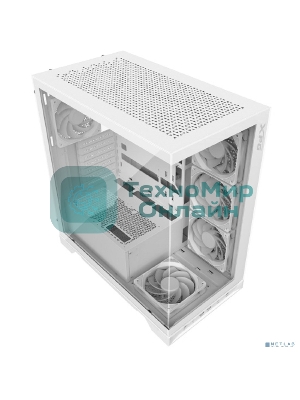 Компьютерный корпус XPG INVADER X WHITE (INVADERXMT-WHCWW) Mid-Tower Gaming ATX PC Case with Panoramic View, Tempered Glass Panels, and RGb Lighting Black