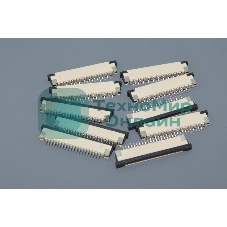 Разъем FPC Half Coverage Top Contact 1.0K-BS-20PWB 20 pin высота 2мм шаг 1мм 10 шт