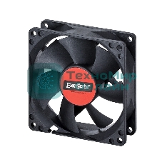 Вентилятор для корпуса ExeGate ExtraPower EP08025S3P черный, 80 мм, 2500 об/мин, 25.5 дБ, 3 pin