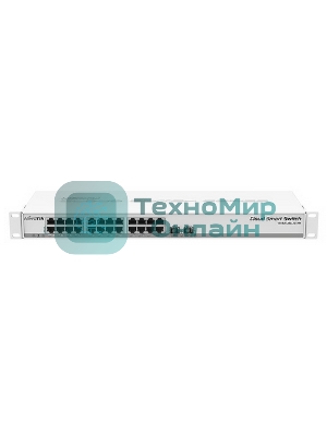 Коммутатор MikroTik CSS326-24G-2S+RM 24х Gigabit RJ45, 2х SFP+