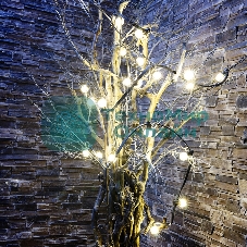 Гирлянда Neon-night LED Galaxy Bulb String 10м, черный каучук, 30 лампx6 LED теплый белый, влагостойкая IP65