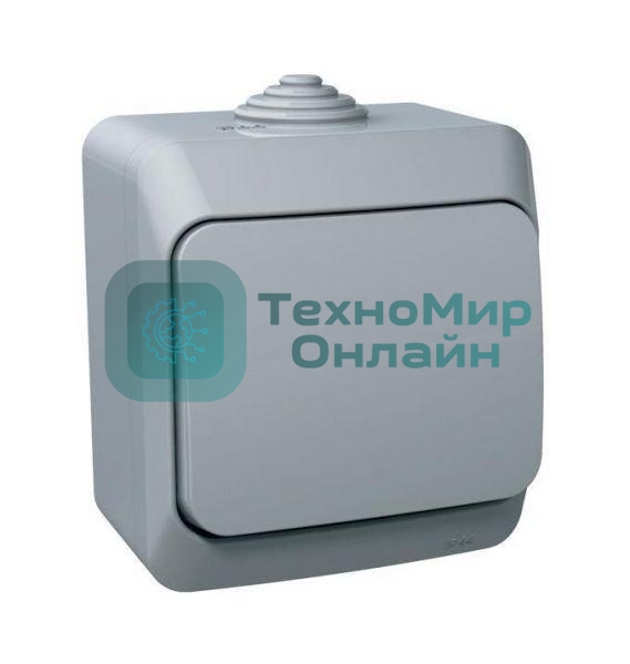 Выключатель 1-кл. ОП Этюд 10А IP44 сер. SchE BA10-041C