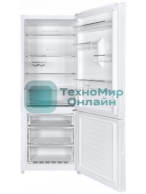 Холодильник Maunfeld MFF1857NFW белый мат. инвертер двухкамерный 336/117л морозилка снизу