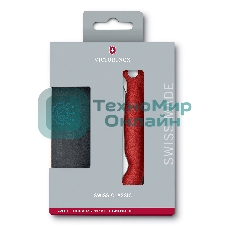 Нож кухонный Victorinox Swiss Classic (6.7191.F1) стальной столовый для овощей лезв.110мм серрейт. заточка красный/черный карт.коробка