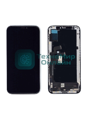 Дисплей для iPhone XS в сборе с тачскрином (AMOLED Fox) черный