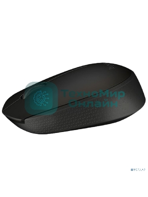 Мышь беспроводная Logitech B170 черный, 1000 dpi, радиоканал, USB, кнопки - 3
