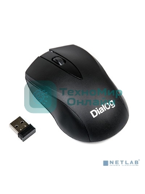 Мышь беспроводная Dialog Comfort MROC-15U черный, 1200 dpi, радиоканал, USB, кнопки - 3