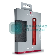 Нож кухонный Victorinox Swiss Classic (6.7191.F1) стальной столовый для овощей лезв.110мм серрейт. заточка красный/черный карт.коробка