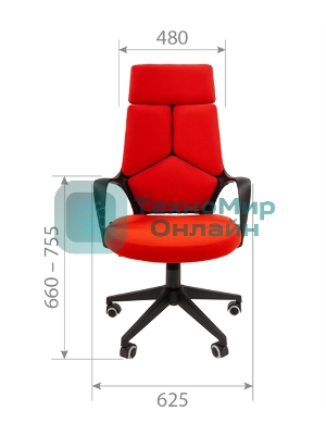 Кресло Chairman 525 черный, ткань, 120 кг