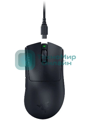 Мышь беспроводная/проводная Razer DeathAdder V3 Pro черный, 30000 dpi, радиоканал, USB, кнопки - 6