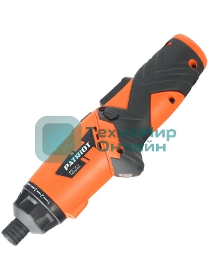 Отвертка аккумуляторная PATRIOT PS 136Li Li-Ion, 3.6 В/1,5 Ач, Реверс, 200 об/мин, 3,5 Нм, патрон: НЕХ 1/4