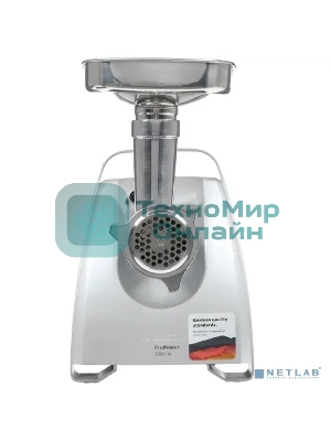 Мясорубка электрическая Bosch MFW68680 черный, 2200 Вт, 4.3 кг/мин, реверс, защита от перегрузки, насадки - 5