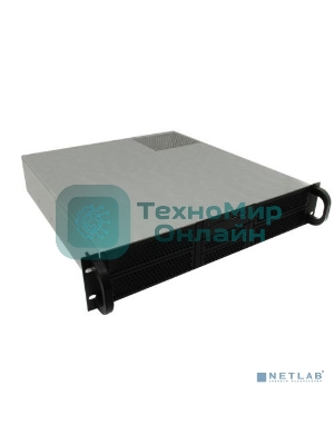 Корпус Procase RE204-D2H5-M-48 2U server case,2x5.25+5HDD,черный,без блока питания(PS/2,mini-redundant),глубина 480мм,mATX 9.6