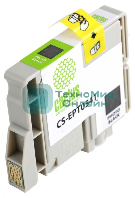 Картридж струйный Cactus CS-EPT0541 черный (16,2 мл) для Epson Stylus Photo R800/R1800