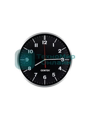 Часы настенные Centek СТ-7100 черный