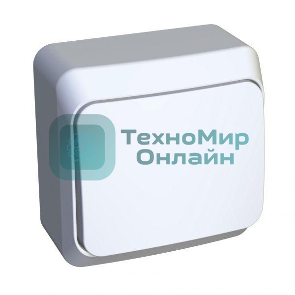 Выключатель кнопочный 1-кл. ОП Этюд 10А белый SchE KA10-001B