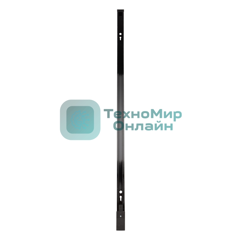 Шинопровод однофазный с кабельным вводом и заглушкой для трековых светильников Rexant 1 м черный