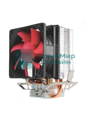 вентилятор CROWN Кулер для процессора CM-92 (Для Intel и AMD, TDP до 95 Ватт, 2шт. медных теплопроводных трубок, Гидродинамическии подшипник, Размер: 117*79*113 мм)