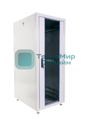 Шкаф телекоммуникационный напольный ЭКОНОМ 30U (600 × 800) дверь стекло, дверь металл