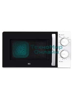 Микроволновая печь BQ MWO-20006SM/W белый/черный, 20 л, 700 Вт, переключатели - поворотный механизм