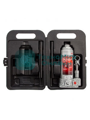 Домкрат Matrix гидравлический бутылочный 4 т h подъема 194–372мм в пласт. кейсе master