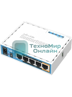 Роутер MikroTik RB952Ui-5ac2nD 2.4+5 ГГц, 802.11a/b/g/n/ac, MIMO 2x2, 5x Ethernet