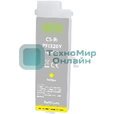 Картридж струйный Cactus CS-R-PFI320Y-CHIP PFI-320Y желтый (260мл) для Canon imagePROGRAF TM-200/200MFP/205/300/300MFP/305/250/255/350/355 с чипом