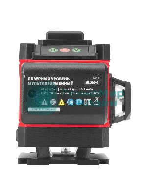 Лазерный уровень м-призм. MTX ML 360-3 Pro SET, 30 м, акк. Li 3000 мА·ч, состоит из 2 частей