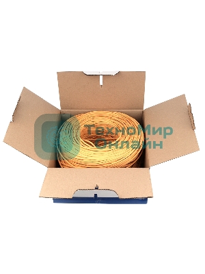 Кабель SkyNet Light FTPнг-LSZH 4x2x0,46, низкое дымовыделение, нулевое содержание галогенов, медный, FLUKE TEST, кат.5e, однож., 305 м, box, оранжевый