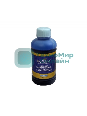 Чернила ProfiLine Premium для принтеров Canon/Epson/HP/Lexmark Cyan 250 мл водн