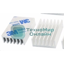 Аллюминиевый радиатор 20х14х6 мм с термоскотчем 3M 9448A