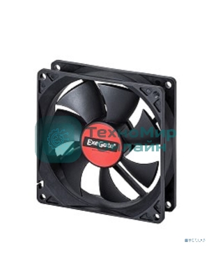 Вентилятор для корпуса ExeGate EX09225S3P черный, 92 мм, 2100 об/мин, 25 дБ, 3 pin