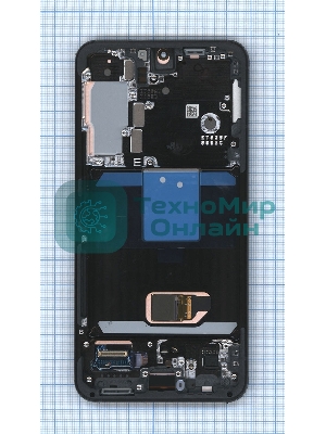Дисплея для Samsung Galaxy S22 SM-S901B в сборе с тачскрином ServicePack, серый (GH82-27520E)