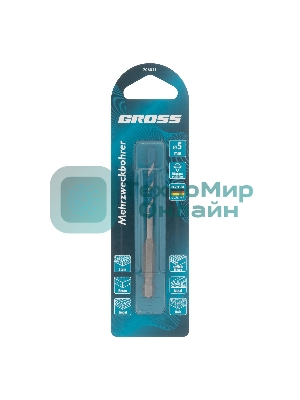 Сверло универсальное Gross Multipurpose PRO, 6-гр. хвостовик, 5мм