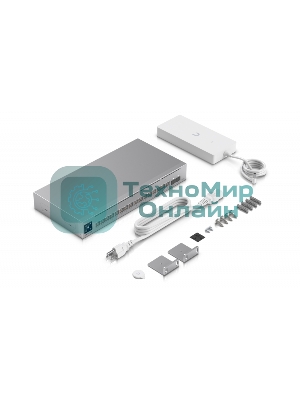 Коммутатор Ubiquiti UniFi Switch Pro Max 16 PoE PoE-коммутатор в стойку, 4х 2.5G RJ45, 12х 1G RJ45, 2х 10G SFP+, раздача 180 Вт