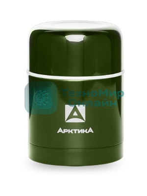 Термос Арктика 302-500 болотный, широкое горло 0,5 л Супер широкое горло, 0,5 л, для супа и еды, холод/тепло 12 ч