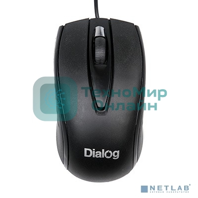 Мышь проводная Dialog Comfort MOС-17U черный, 1200 dpi, USB, кнопки - 3