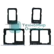 Лоток для SIM-карты Samsung Galaxy A7 (A710F) -2 SIM черный