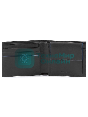 Кошелек мужской Piquadro Blue Square Revamp PU4188B2VR/N, натур.кожа, черный